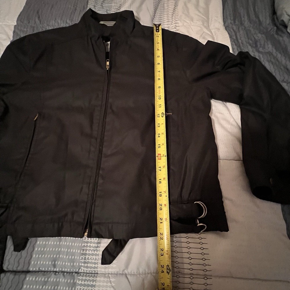 Vtg Members Only Europe Craft Black 13/14 Jacket D Ring Buckles On Hem Hong Kong - Picture 12 of 13